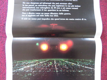 BLUE THUNDER ITALIAN LOCANDINA POSTER ROY SCHEIDER WARREN OATES 1983 Rendezvous Cinema Movie posters