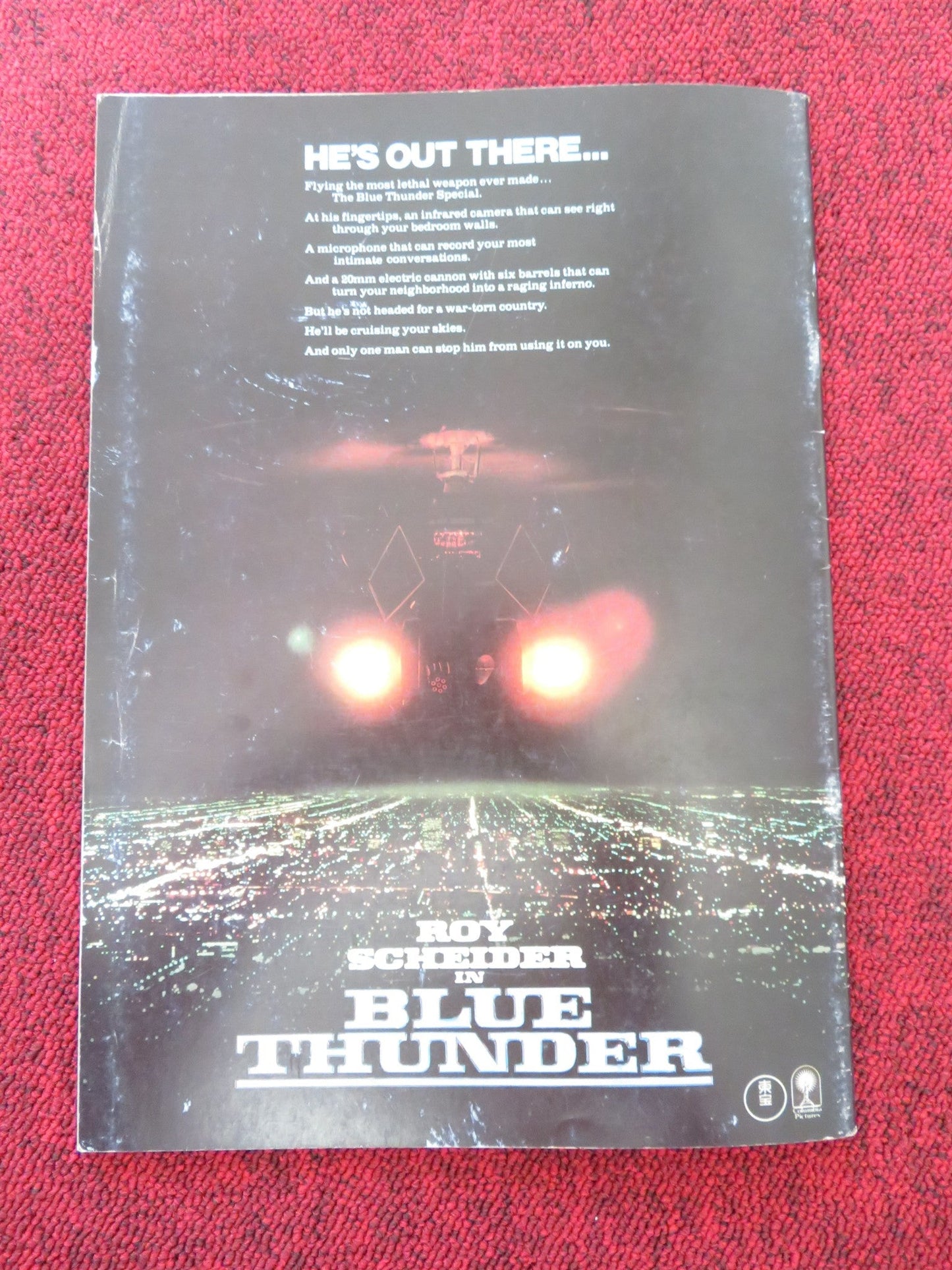 BLUE THUNDER JAPANESE BROCHURE / PRESS BOOK ROY SCHEIDER WARREN OATS 1983 Rendezvous Cinema Movie posters