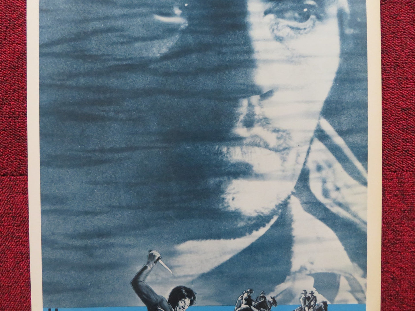 BLUE US INSERT (14"x 36") POSTER TERENCE STAMP JOANNA PETTET 1968 Rendezvous Cinema Movie posters