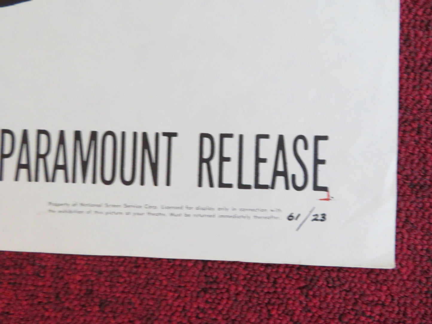 BLUEPRINT FOR ROBBERY FOLDED US ONE SHEET POSTER J. PAT O'MALLEY 1961 Rendezvous Cinema Movie posters