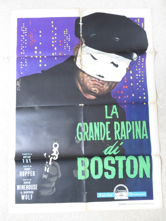 BLUEPRINT FOR ROBBERY ITALIAN 2 FOGLIO POSTER J. PAT O'MALLEY R. J.WILKE 1961 Rendezvous Cinema Movie posters