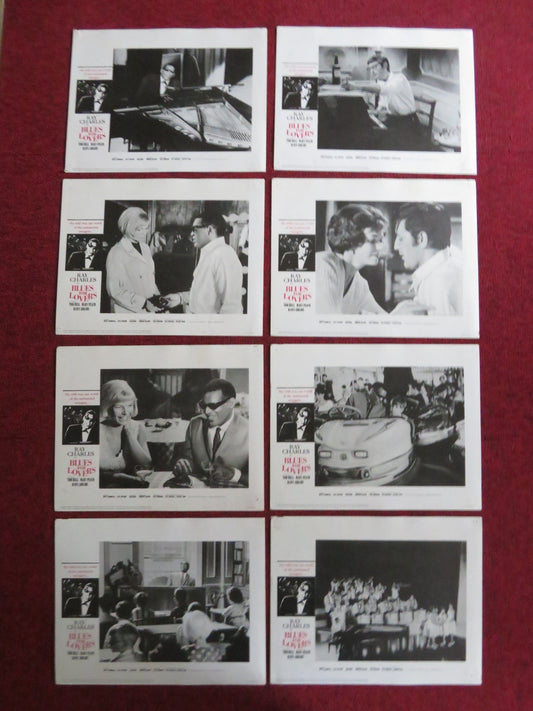 BLUES FOR LOVERS / BALLAD IN BLUE US LOBBY CARD SET RAY CHARLES TOM BELL 1966 Rendezvous Cinema Movie posters