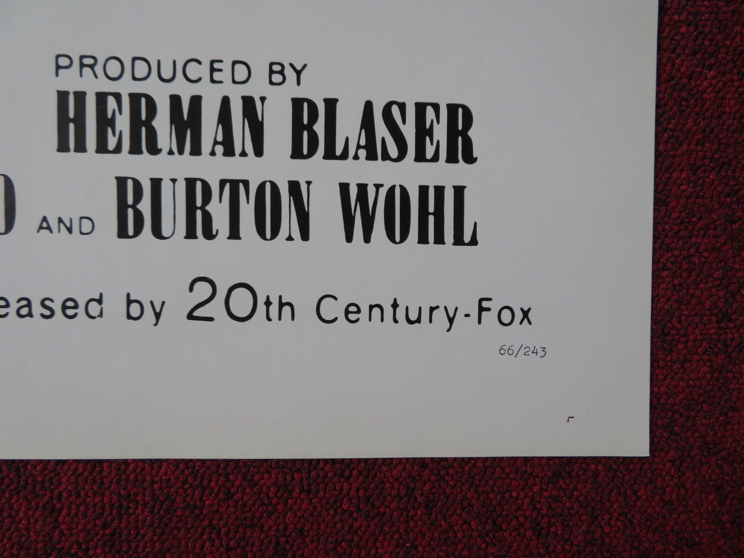 BLUES FOR LOVERS FOLDED US ONE SHEET POSTER RAY CHARLES TOM BELL 1966 Rendezvous Cinema Movie posters