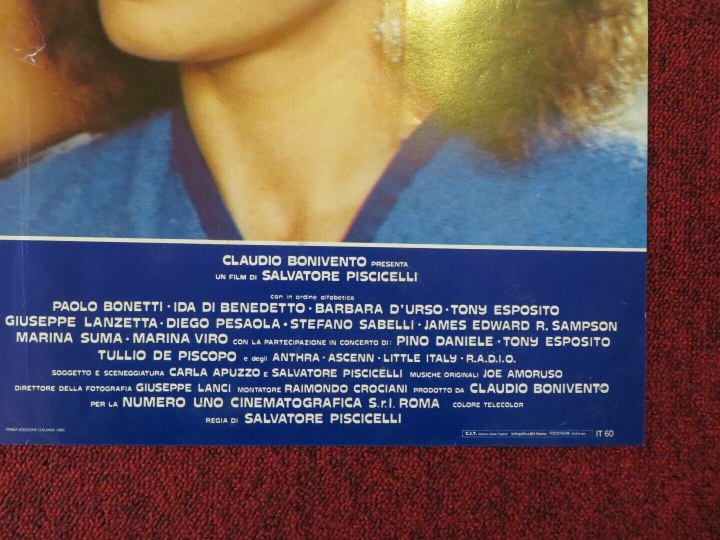 BLUES METROPOLITANO ITALIAN FOTOBUSTA POSTER MARINA SUMA 1985 Movie posters