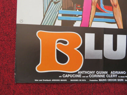 BLUFF / The Con Artists GERMAN A1 ROLLED POSTER ANTHONY QUINN 1976 Movie posters