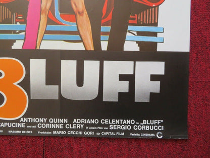 BLUFF / The Con Artists GERMAN A1 ROLLED POSTER ANTHONY QUINN 1976 Movie posters