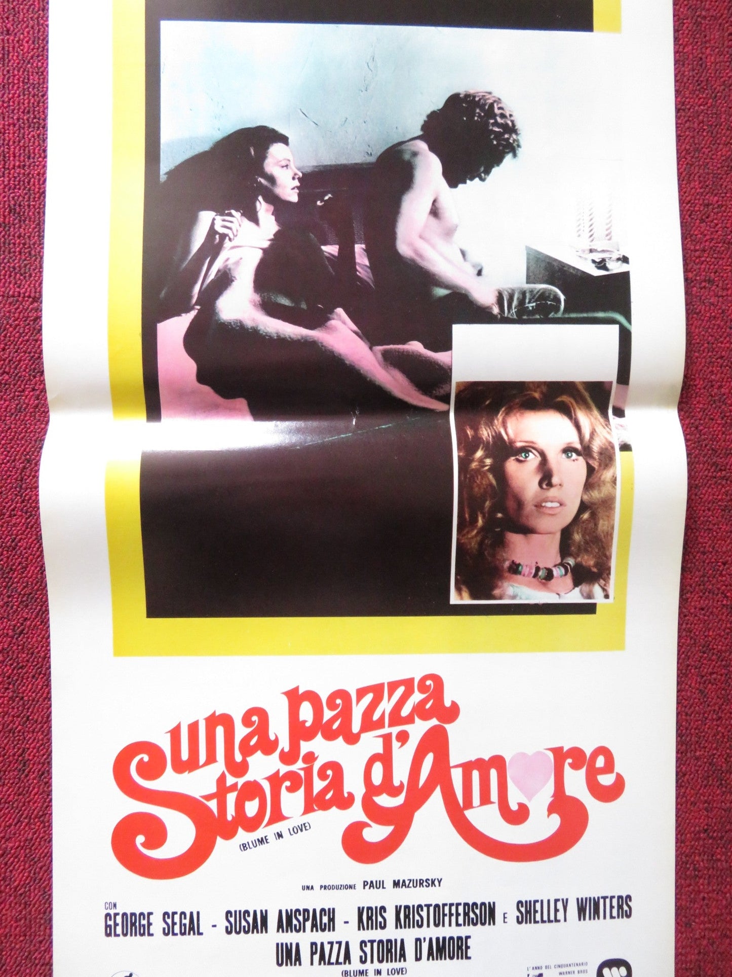 BLUME IN LOVE ITALIAN LOCANDINA POSTER GEORGE SEGAL SUSAN ANSPACH 1973 Rendezvous Cinema Movie posters