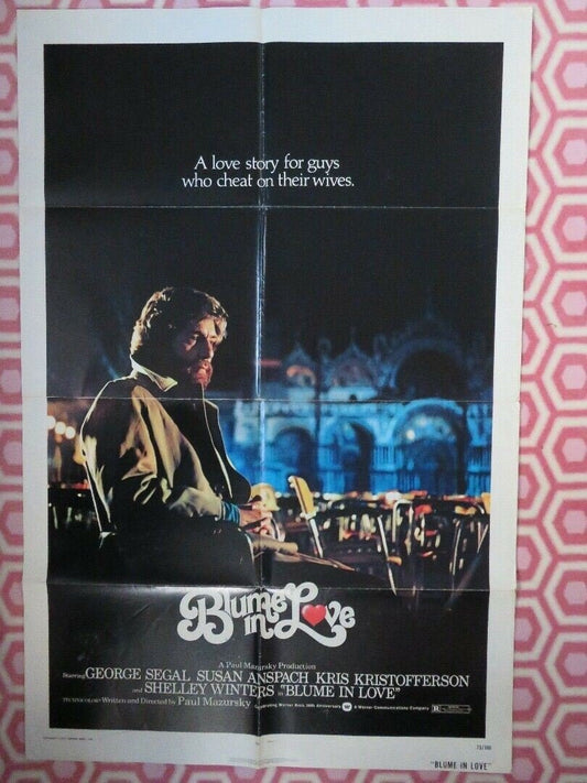 BLUME IN LOVE US ONE SHEET POSTER GEORGE SEGAL 1973 Movie posters
