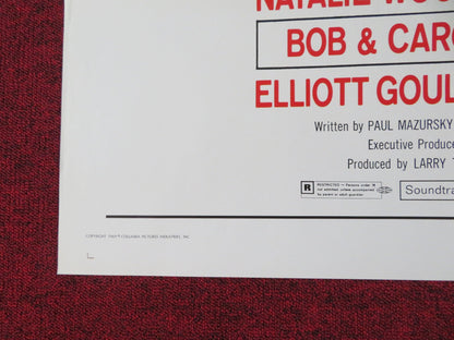 BOB & CAROL & TED & ALICE FOLDED US ONE SHEET POSTER ROBERT CULP N. WOOD 1969 Rendezvous Cinema Movie posters