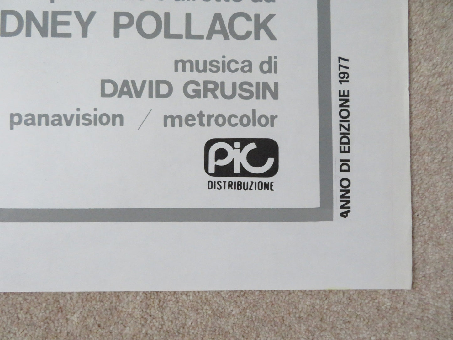 BOBBY DEERFIELD ITALIAN 2 FOGLIO POSTER AL PACINO MARTHE KELLER 1977 Rendezvous Cinema Movie posters