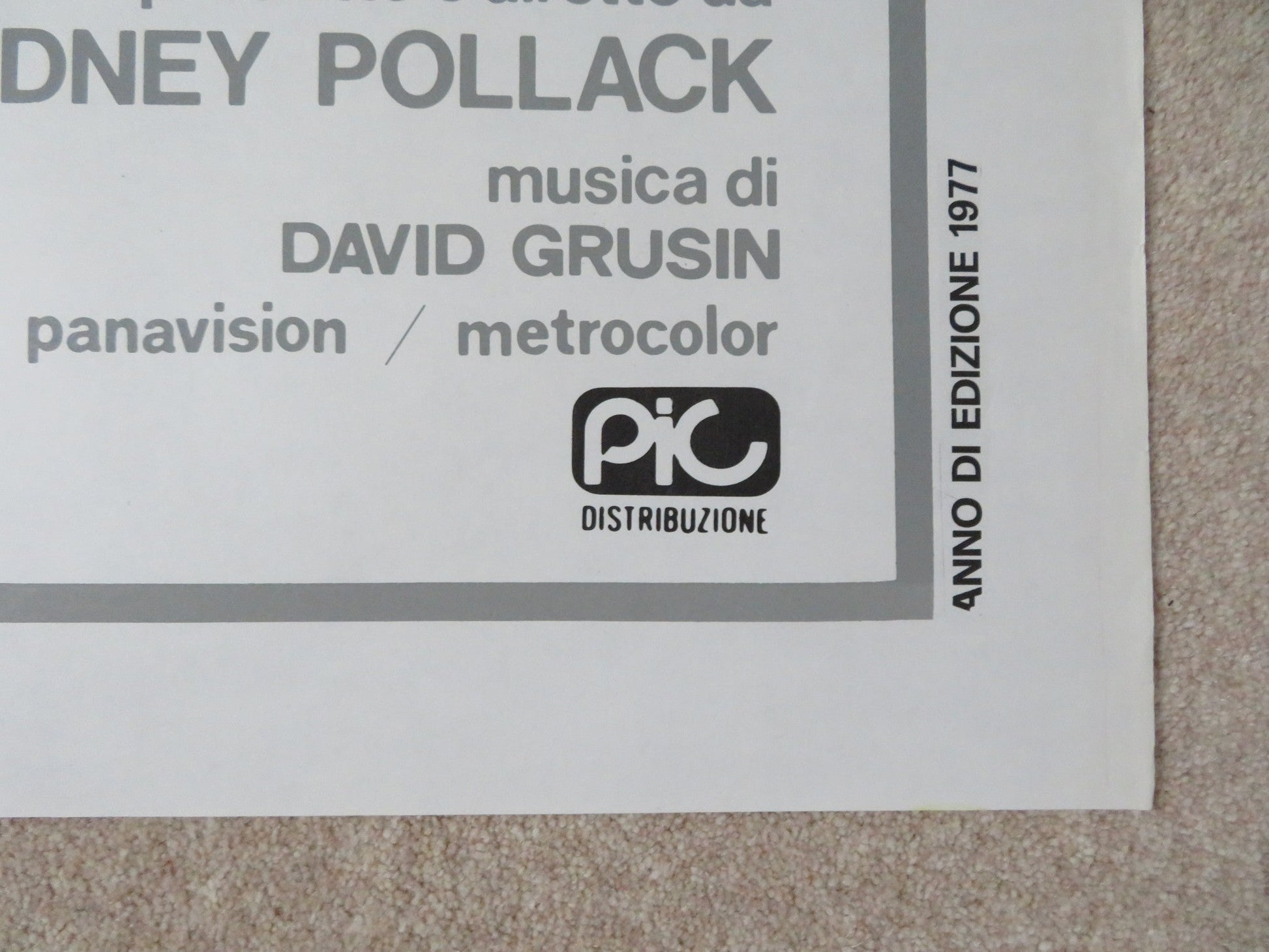 BOBBY DEERFIELD ITALIAN 2 FOGLIO POSTER AL PACINO MARTHE KELLER 1977 Rendezvous Cinema Movie posters