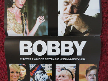 BOBBY ITALIAN LOCANDINA POSTER ANTHONY HOPKINS EMILIO ESTEVEZ 2006 Rendezvous Cinema Movie posters