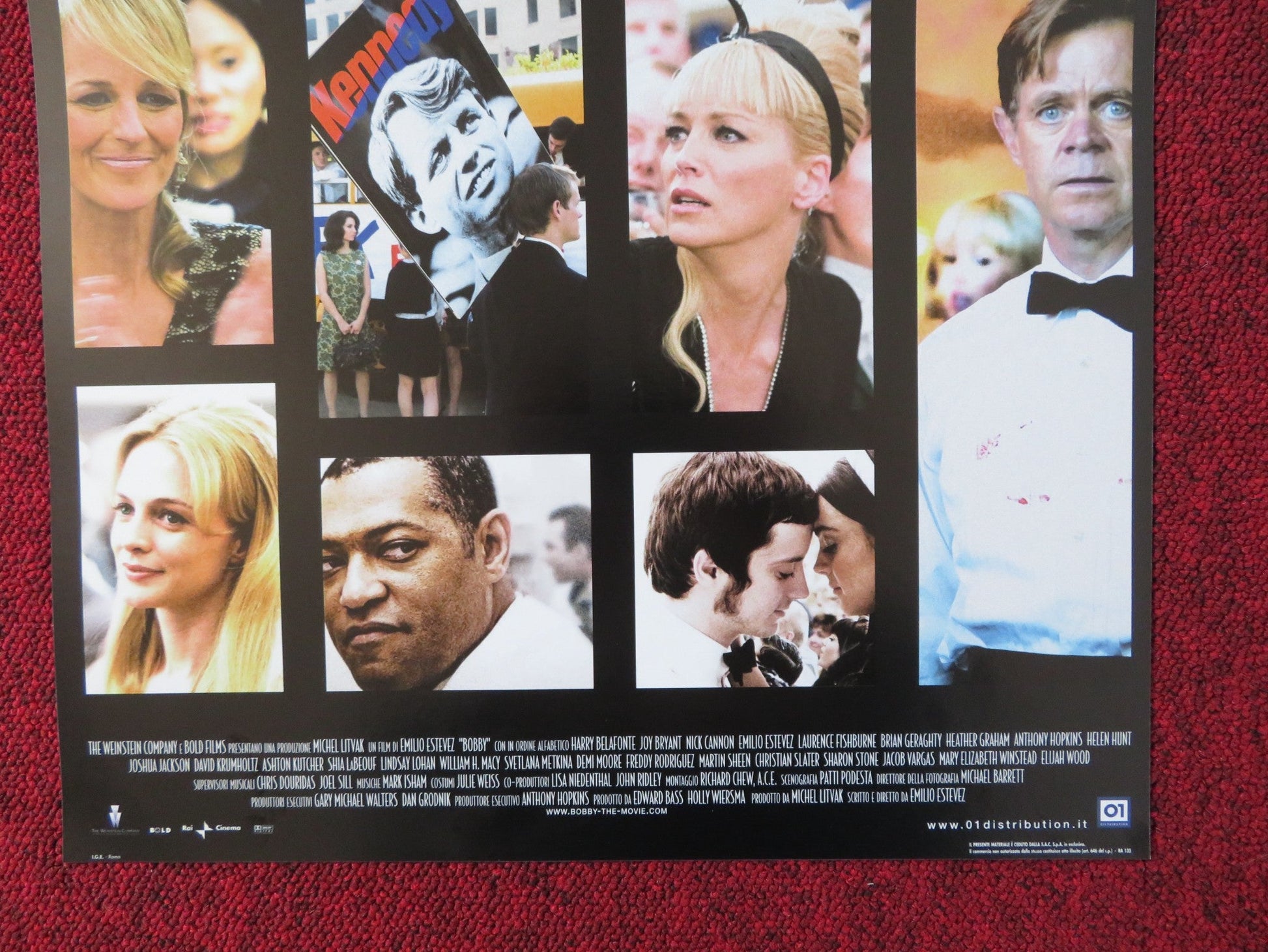 BOBBY ITALIAN LOCANDINA POSTER ANTHONY HOPKINS EMILIO ESTEVEZ 2006 Rendezvous Cinema Movie posters