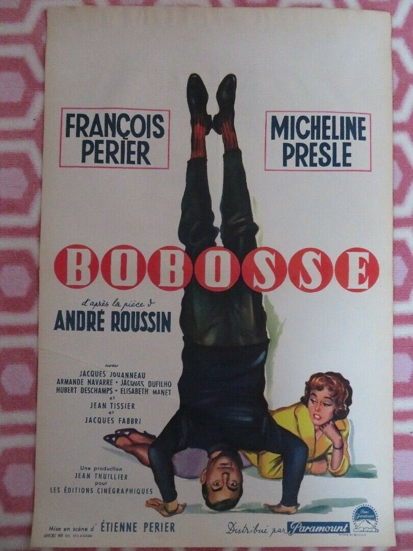 BOBOSSE BELGIUM (21.5"x 14") POSTER FRANCOIS PERIER MICHELINE PRESLE Movie posters