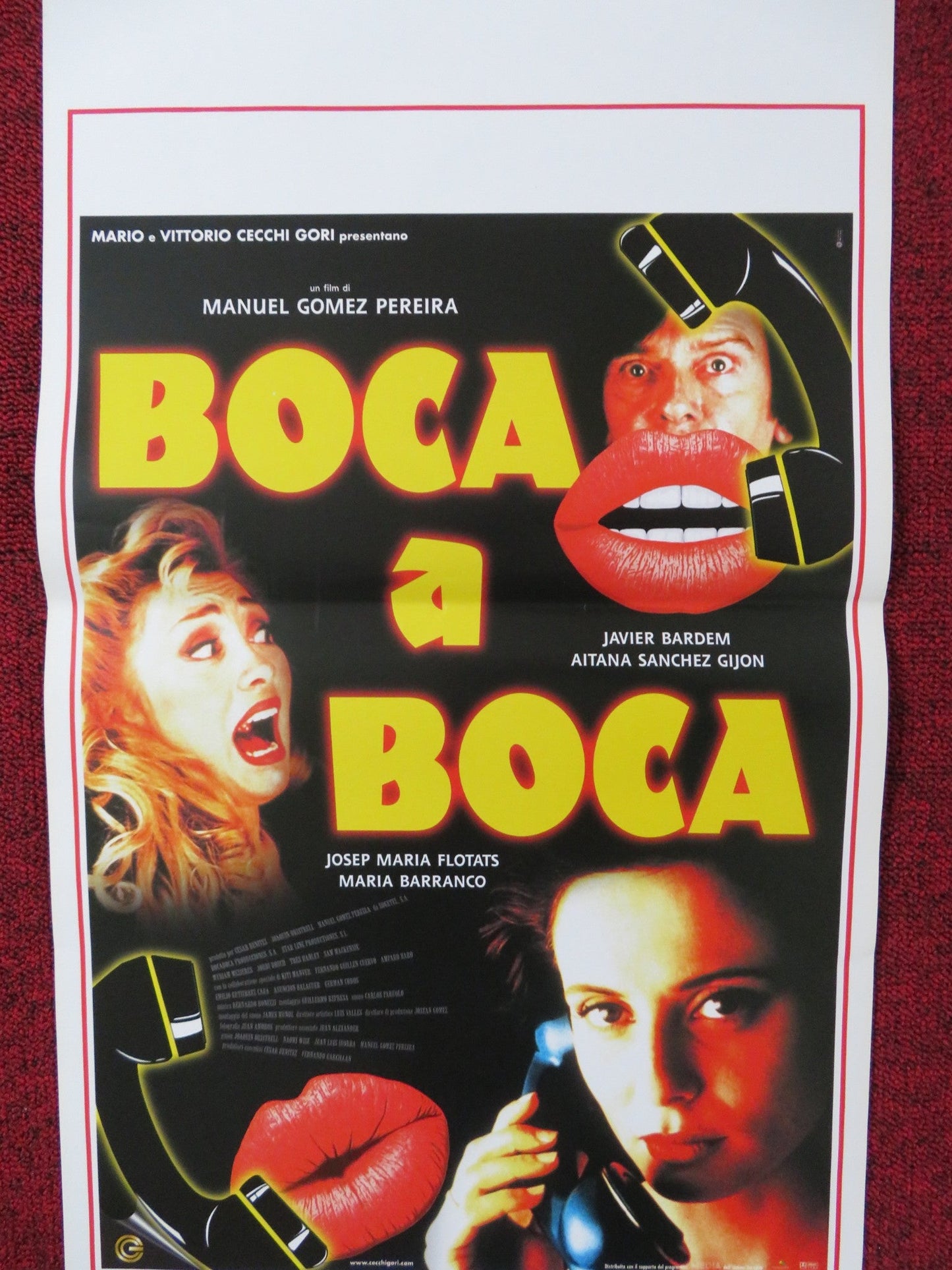 BOCA A BOCA ITALIAN LOCANDINA POSTER JAVIER BARDEM AITANA SANCHEZ GIJON 1999 Rendezvous Cinema Movie posters
