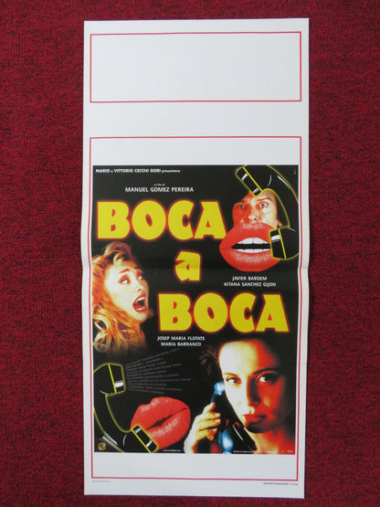 BOCA A BOCA ITALIAN LOCANDINA POSTER JAVIER BARDEM AITANA SANCHEZ GIJON 1999 Rendezvous Cinema Movie posters