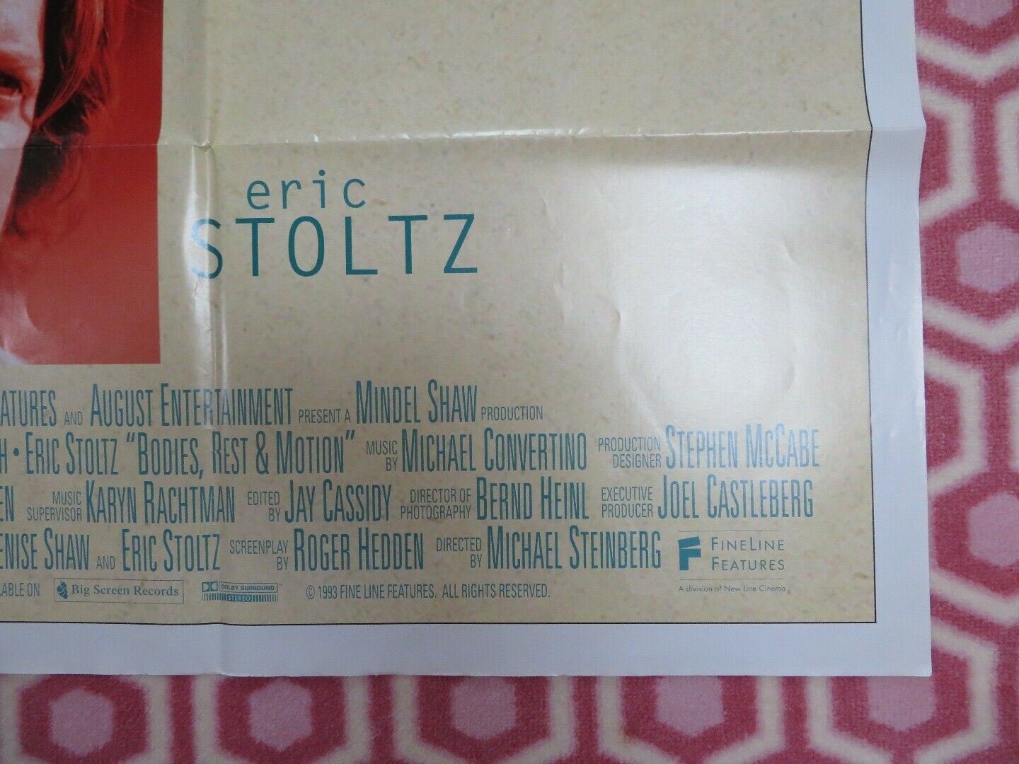 BODIES, REST & MOTION US ONE SHEET POSTER PHOEBE CATES BRIDGET FONDA - Rendezvous Cinema