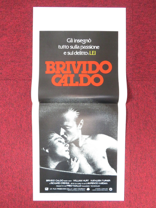 BODY HEAT ITALIAN LOCANDINA POSTER WILLIAM HURT KATHLEEN TURNER 1982 Rendezvous Cinema Movie posters