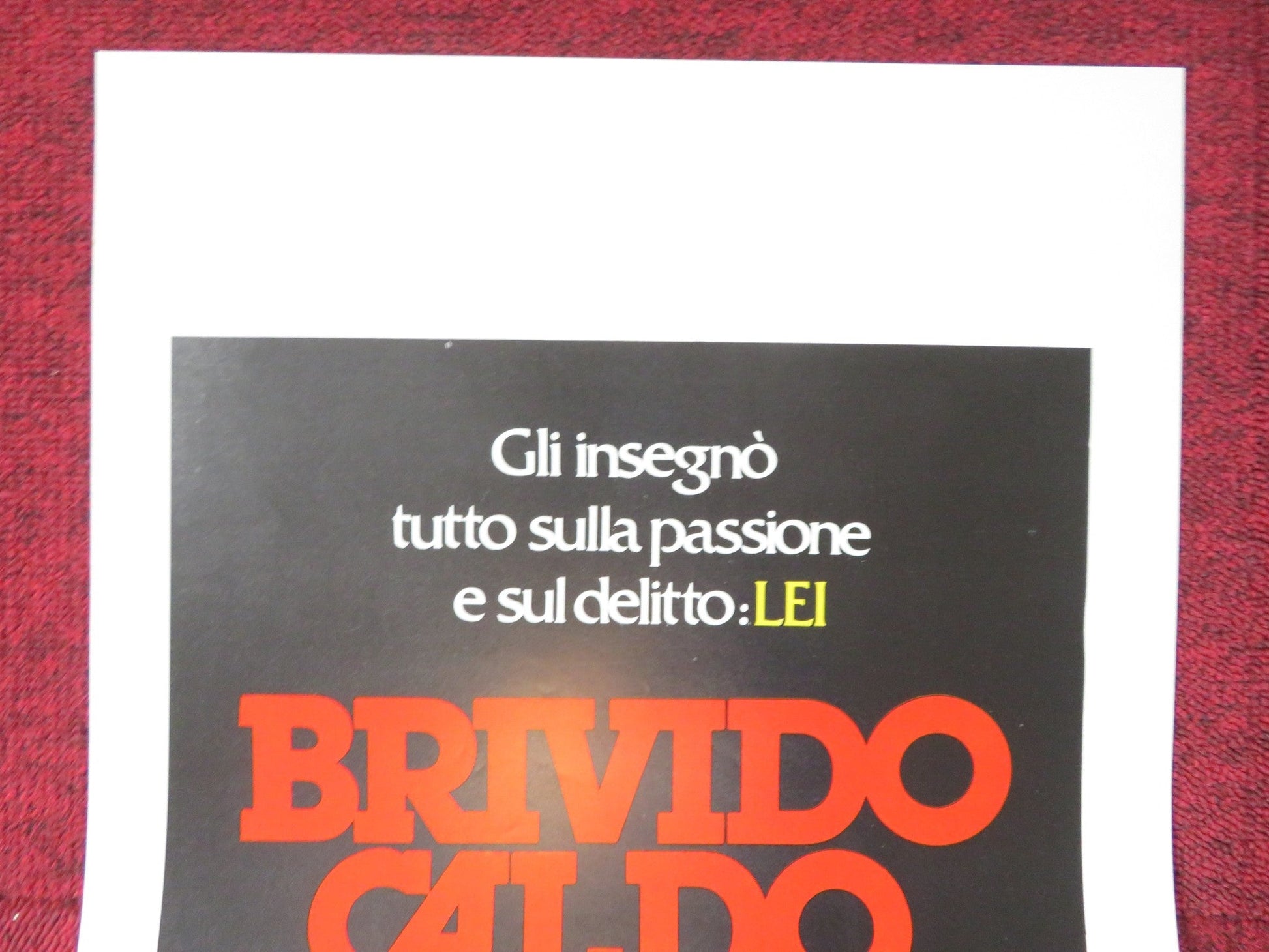 BODY HEAT ITALIAN LOCANDINA POSTER WILLIAM HURT KATHLEEN TURNER 1982 Rendezvous Cinema Movie posters