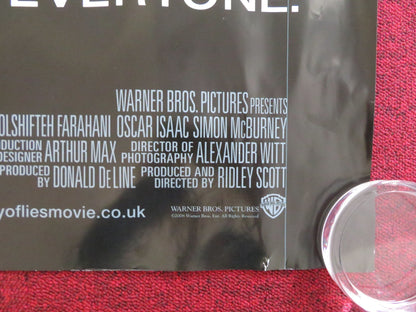 BODY OF LIES UK QUAD (30"x 40") ROLLED POSTER LEONARDO DICAPRIO R. CROWE 2008 Rendezvous Cinema Movie posters