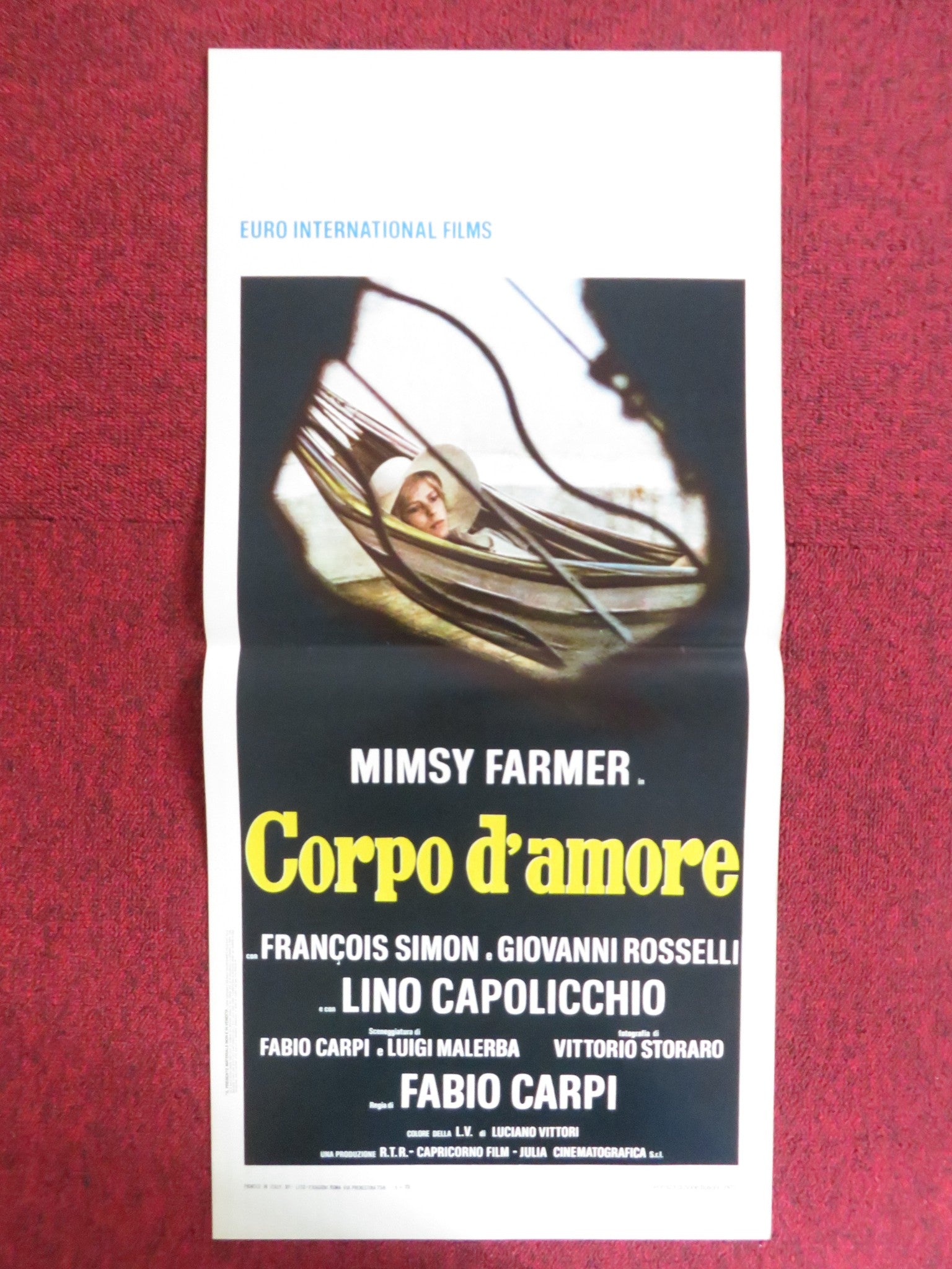 BODY OF LOVE ITALIAN LOCANDINA POSTER MIMSY FARMER FRANCOIS SIMON 1973 Rendezvous Cinema Movie posters