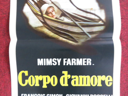 BODY OF LOVE ITALIAN LOCANDINA POSTER MIMSY FARMER FRANCOIS SIMON 1973 Rendezvous Cinema Movie posters