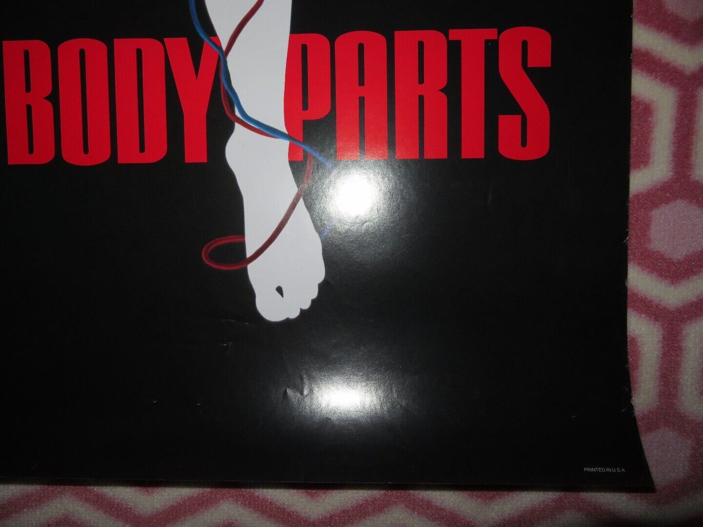 BODY PARTS ONE SHEET ROLLED POSTER JEFF FAHEY ERIC RED 1991 Movie posters