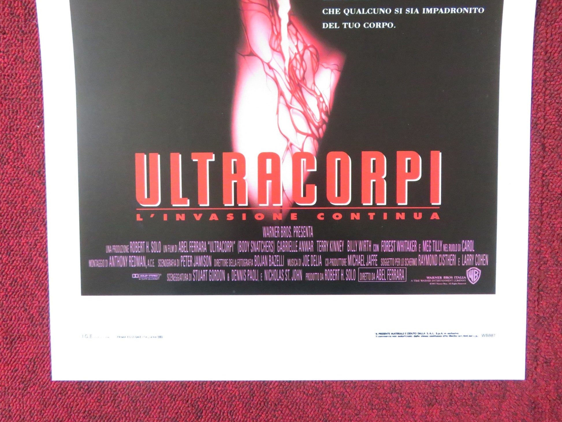 BODY SNATCHERS ITALIAN LOCANDINA POSTER TERRY KINNEY MEG TILLY 1993 Rendezvous Cinema Movie posters