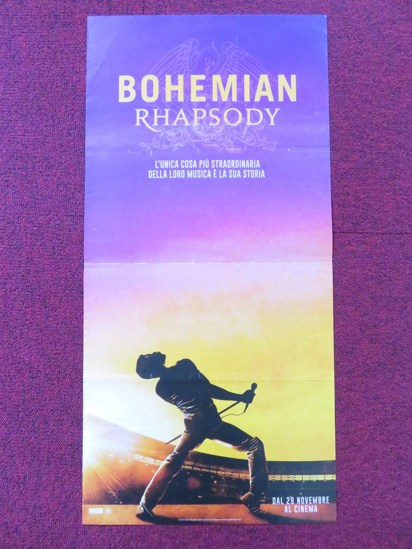 BOHEMIAN RHAPSODY ITALIAN LOCANDINA POSTER RAMI MALEK LUCY BOYNTON 2018 Rendezvous Cinema Movie posters