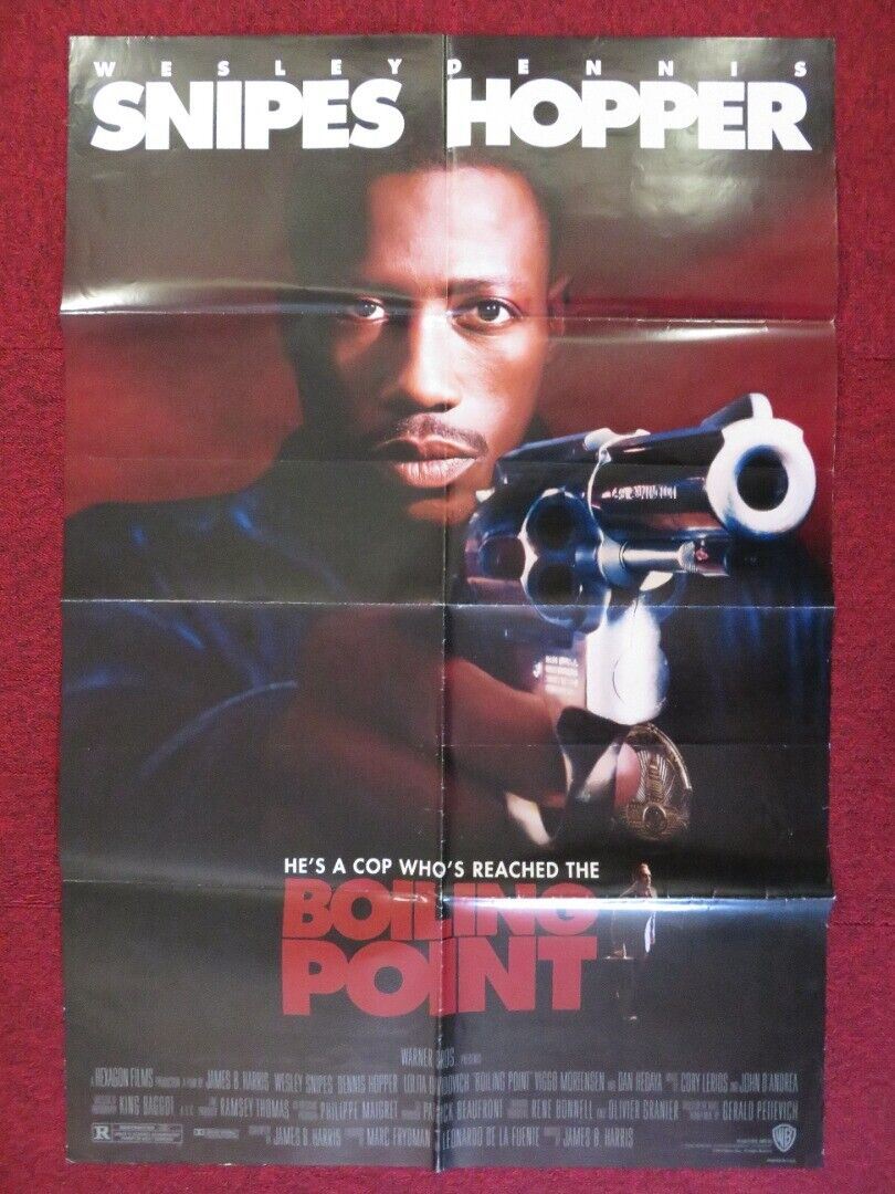 BOILING POINT ONE FOLDED US ONE SHEET POSTER WESLEY SNIPES DENNIS HOPPER 1993 - Rendezvous Cinema