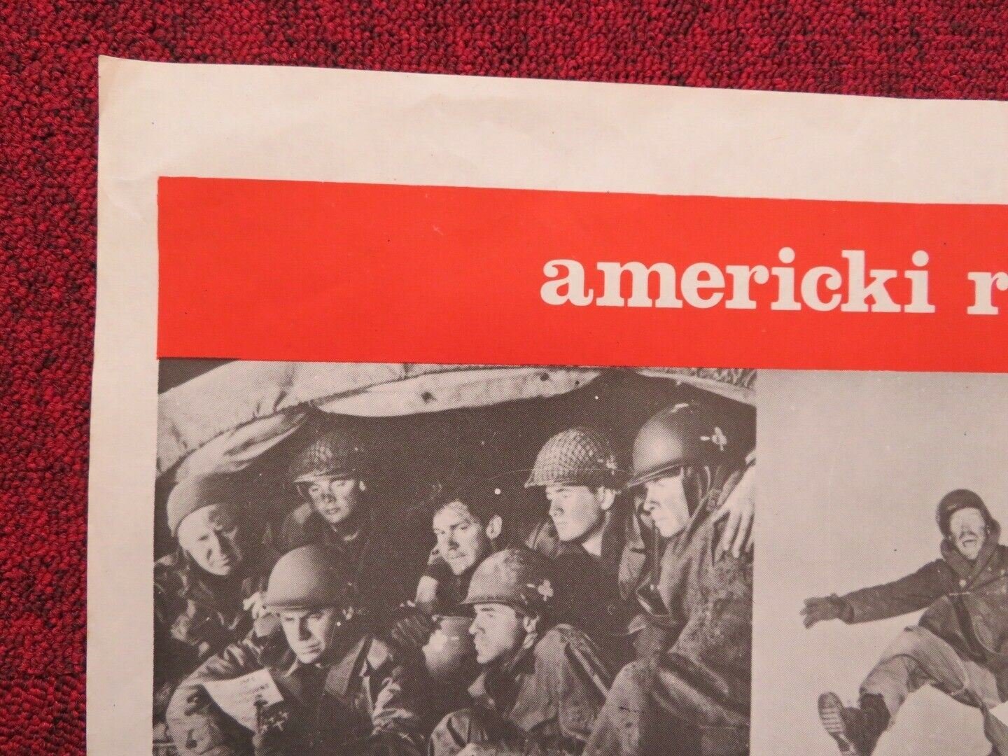 BOJISTE / BATTLEGROUND YUGOSLAVIAN (19.5"x 27.5") POSTER VAN JOHNSON 1949 Movie posters