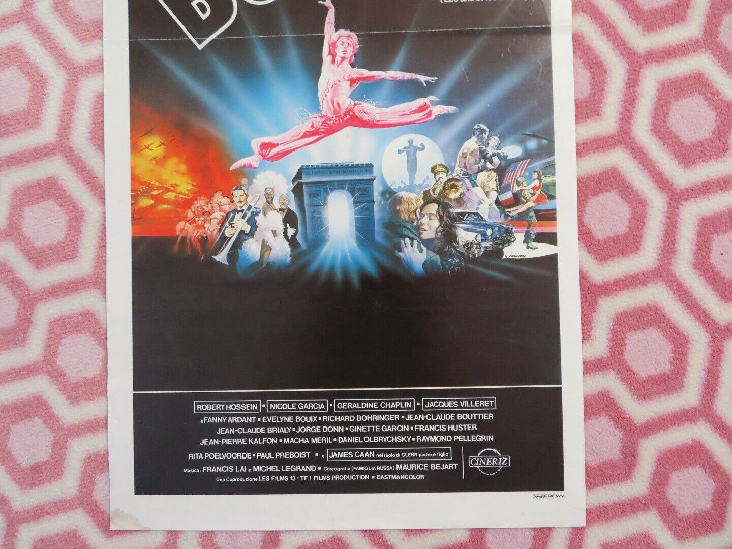 BOLERO ITALIAN LOCANDINA (28"x13") POSTER CLAUDE LELOUCH 1981 Movie posters