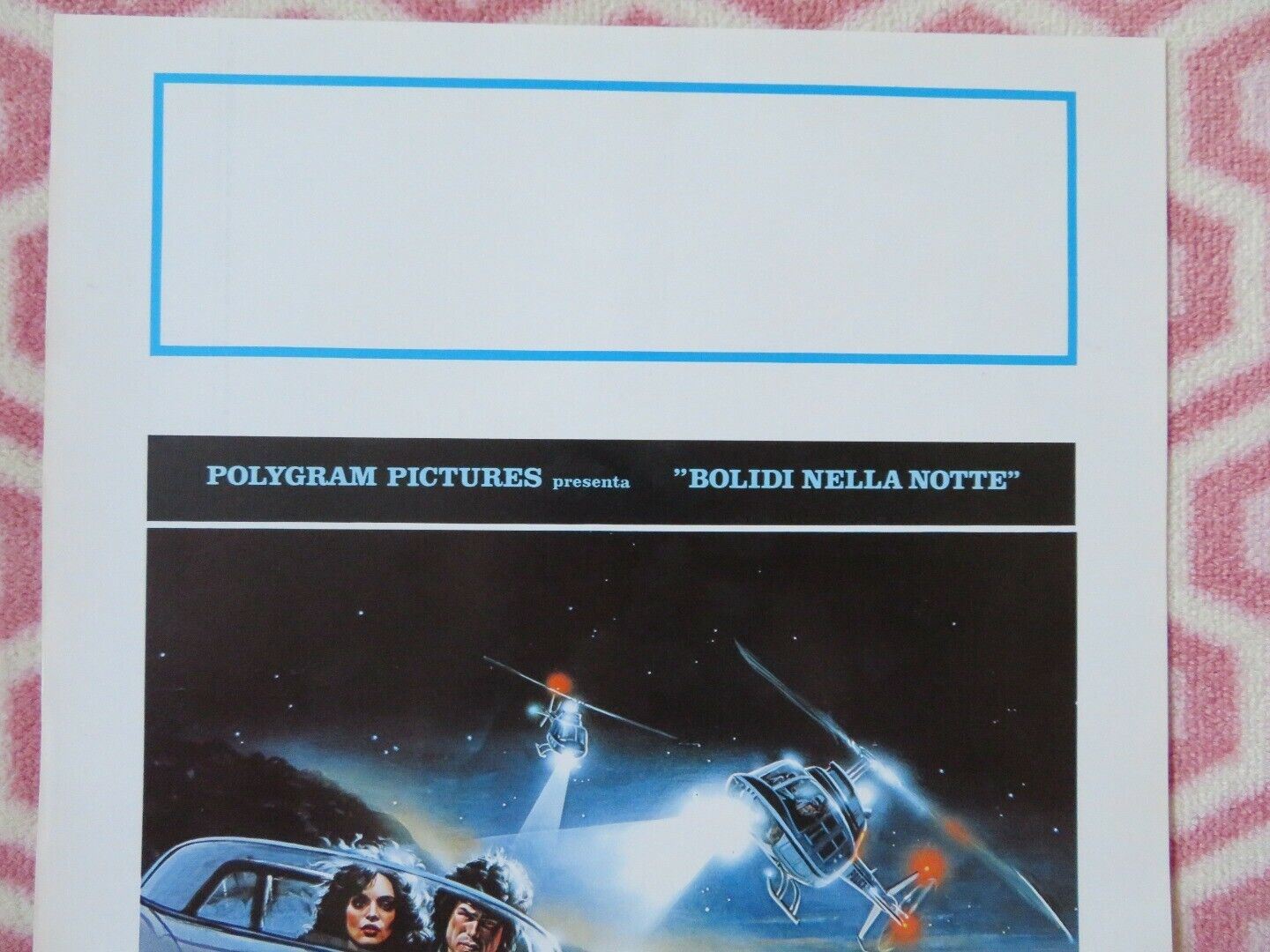 BOLIDI NELLA NOTTE ITALIAN LOCANDINA (27.5"x13") POSTER HARRY HAMLIN 1982 Movie posters