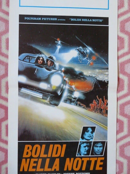 BOLIDI NELLA NOTTE ITALIAN LOCANDINA (27.5"x13") POSTER HARRY HAMLIN 1982 Movie posters