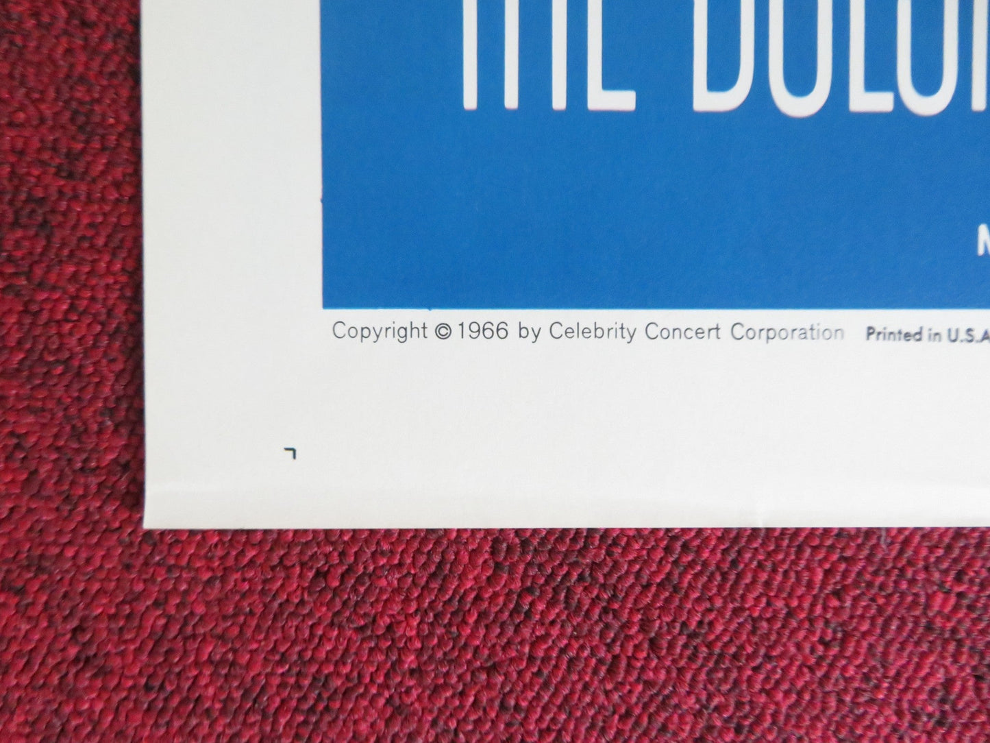 BOLSHOI BALLET '67 FOLDED US ONE SHEET POSTER ARIANE NATALIA BESSMERTNOVA 1965 Rendezvous Cinema Movie posters