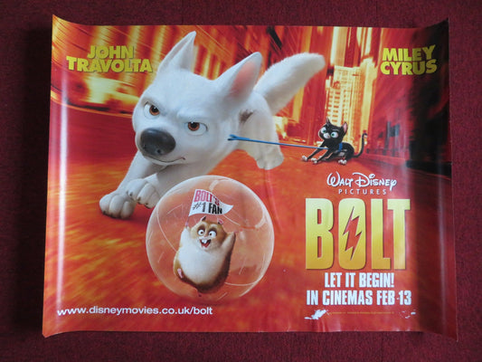 BOLT UK QUAD (30"x 40") ROLLED POSTER JOHN TRAVOLTA MILEY CYRUS 2008 Rendezvous Cinema Movie posters