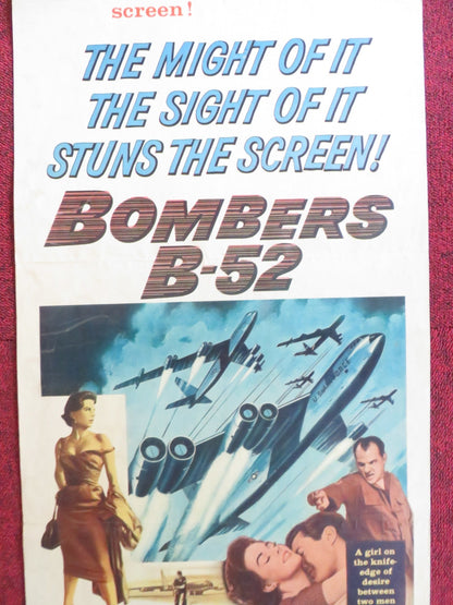 BOMBERS B - 52 US INSERT (14"x 36") POSTER NATALIE WOOD KARL MALDEN 1957 Rendezvous Cinema Movie posters