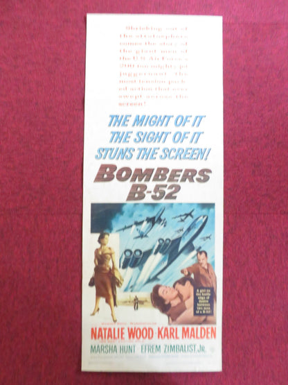 BOMBERS B - 52 US INSERT (14"x 36") POSTER NATALIE WOOD KARL MALDEN 1957 Rendezvous Cinema Movie posters
