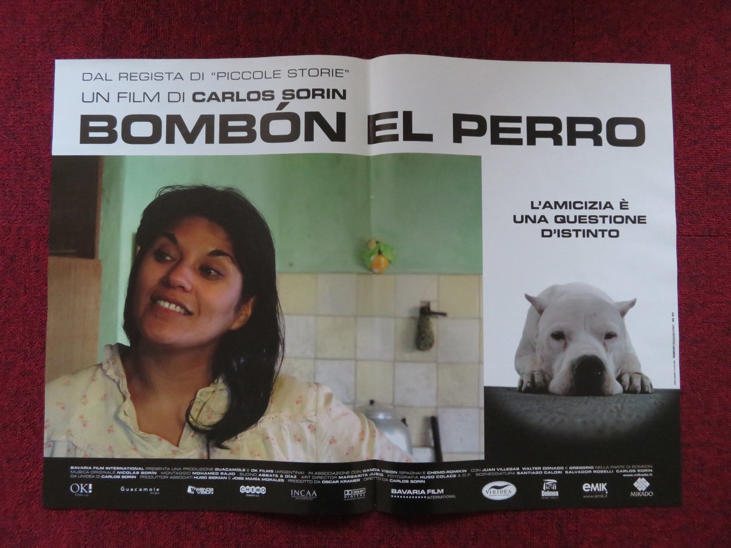 BOMBON EL PERRO - D ITALIAN FOTOBUSTA POSTER JUAN VILLEGAS WALTER DONADO 2004 Rendezvous Cinema Movie posters