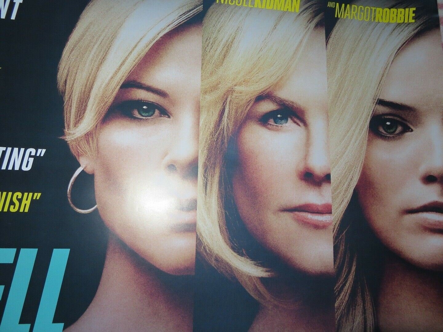 BOMBSHELL QUAD (30"x 40") ROLLED POSTER CHARLIZE THERON NICOLE KIDMAN M.ROBBIE Rendezvous Cinema Movie posters