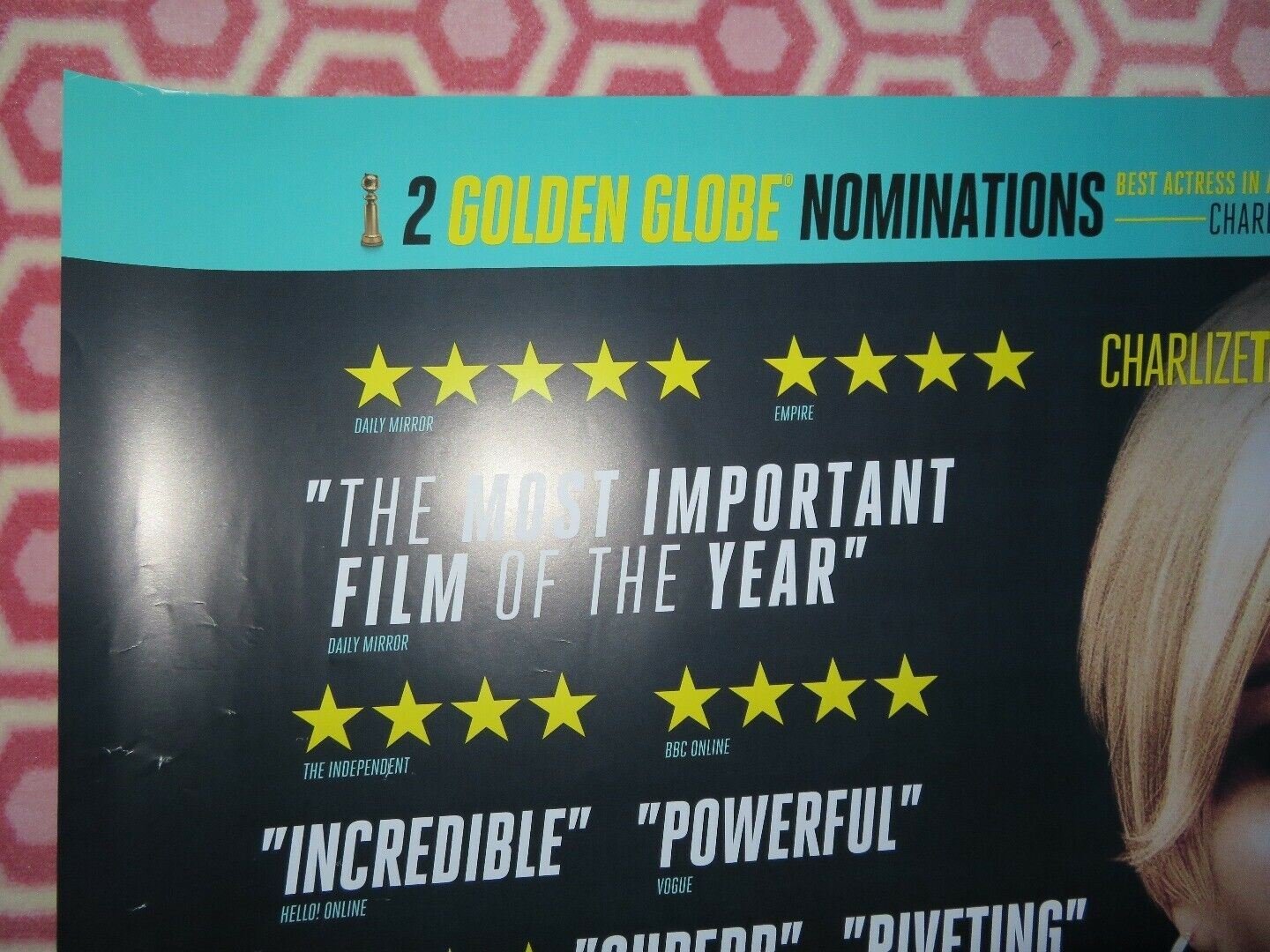 BOMBSHELL QUAD (30"x 40") ROLLED POSTER CHARLIZE THERON NICOLE KIDMAN M.ROBBIE Rendezvous Cinema Movie posters