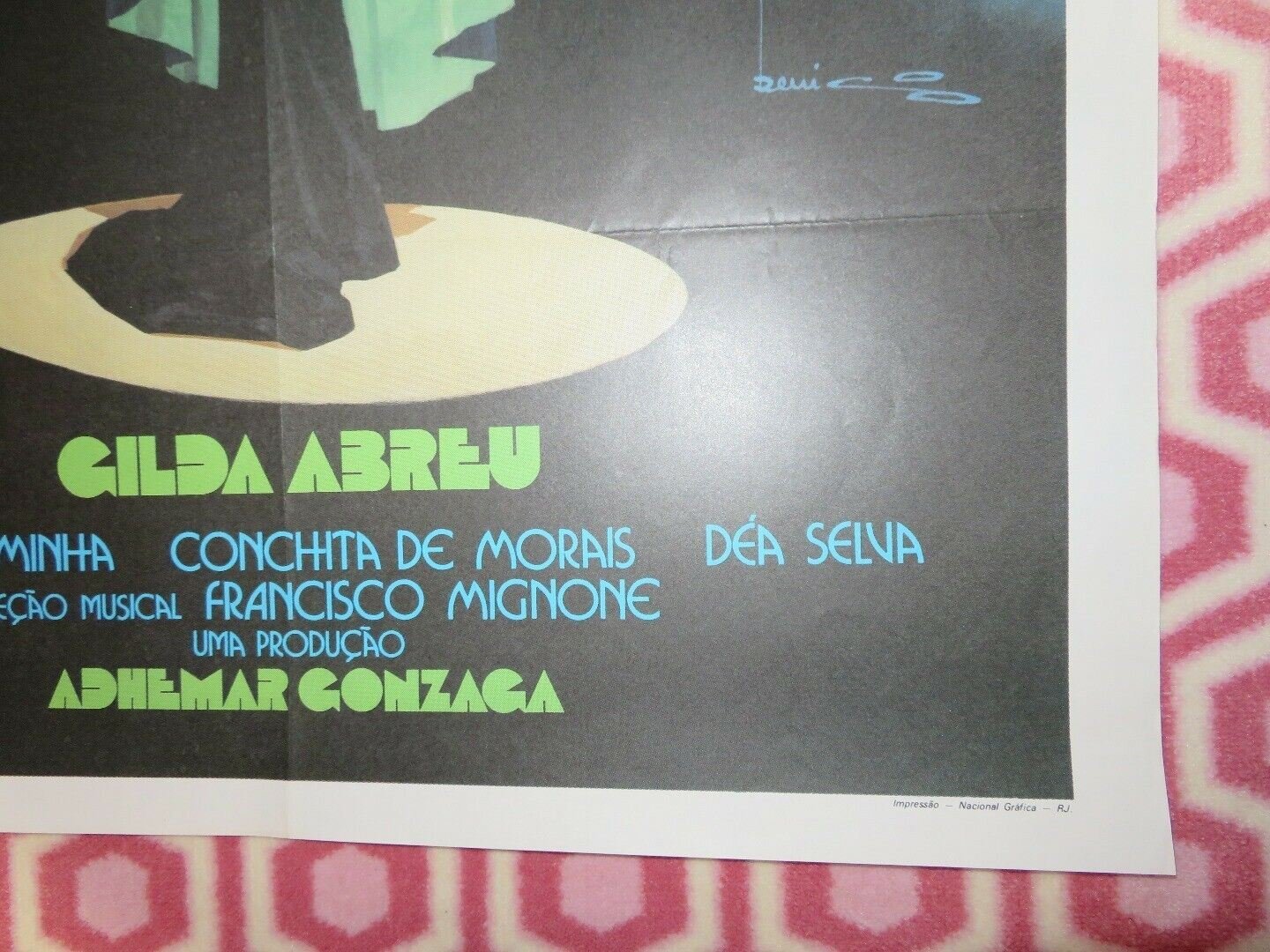 BONEQUINHA DE SEDA PORTUGUESE (36"x 25") POSTER GILDA ABREU 1980 Movie posters