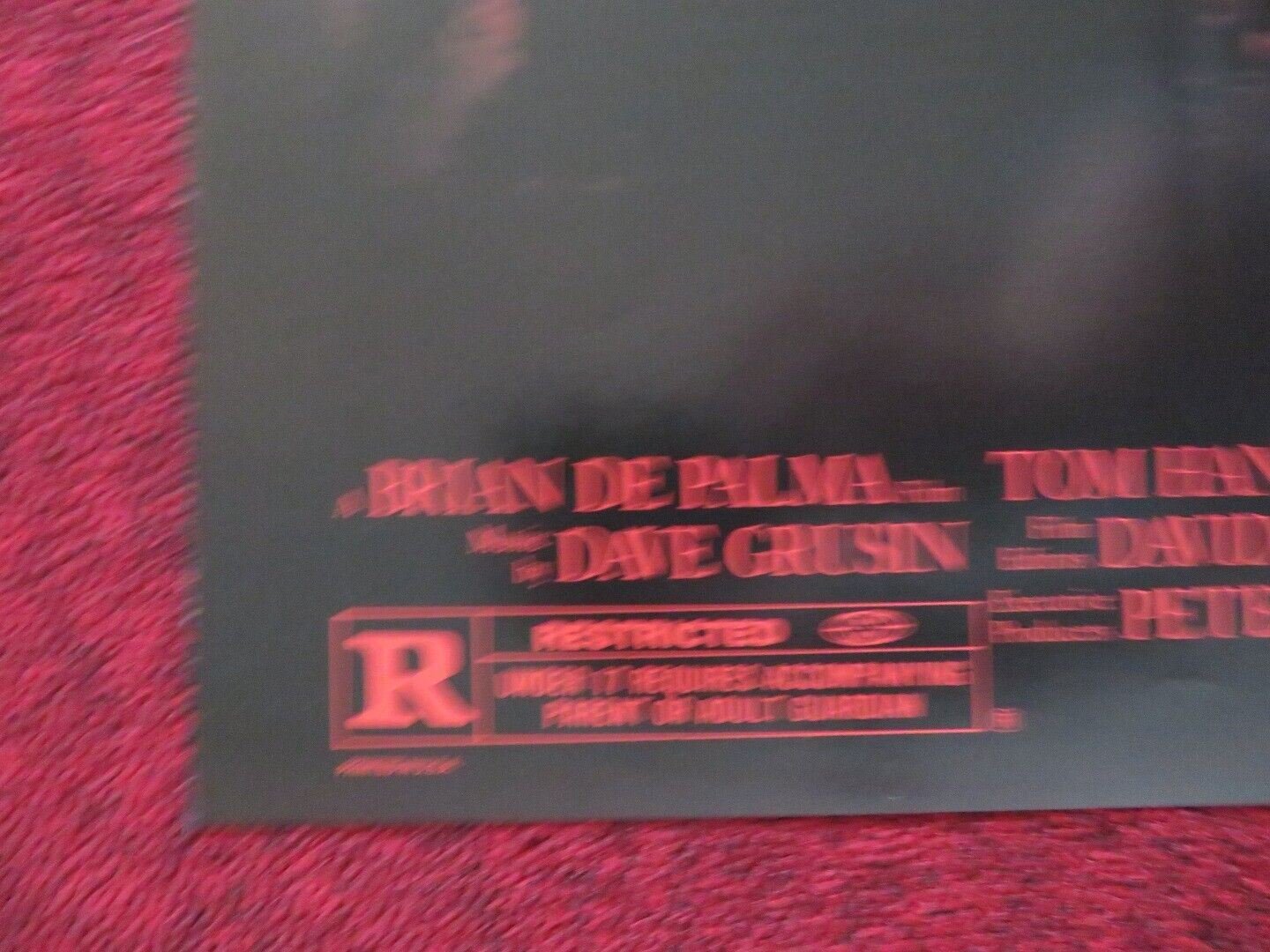 BONFIRE OF THE VANITIES FOLDED US ONE SHEET POSTER TOM HANKS BRUCE WILLIS 1990 Movie posters