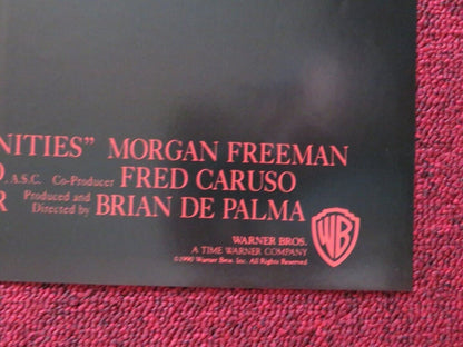 BONFIRE OF THE VANITIES FOLDED US ONE SHEET POSTER TOM HANKS BRUCE WILLIS 1990 Movie posters