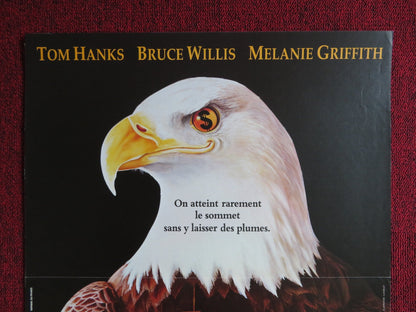 BONFIRE OF THE VANITIES FRENCH POSTER TOM HANKS BRUCE WILLIS 1990 Rendezvous Cinema Movie posters