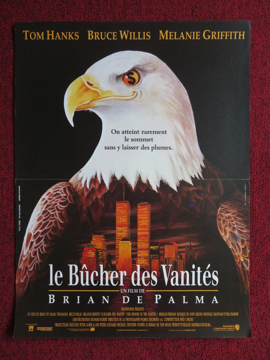 BONFIRE OF THE VANITIES FRENCH POSTER TOM HANKS BRUCE WILLIS 1990 Rendezvous Cinema Movie posters
