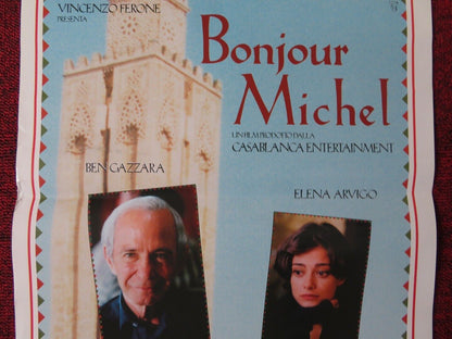 BONJOUR MICHEL ITALIAN LOCANDINA (27.5"x13") POSTER BEN GAZZARA 2005 Movie posters