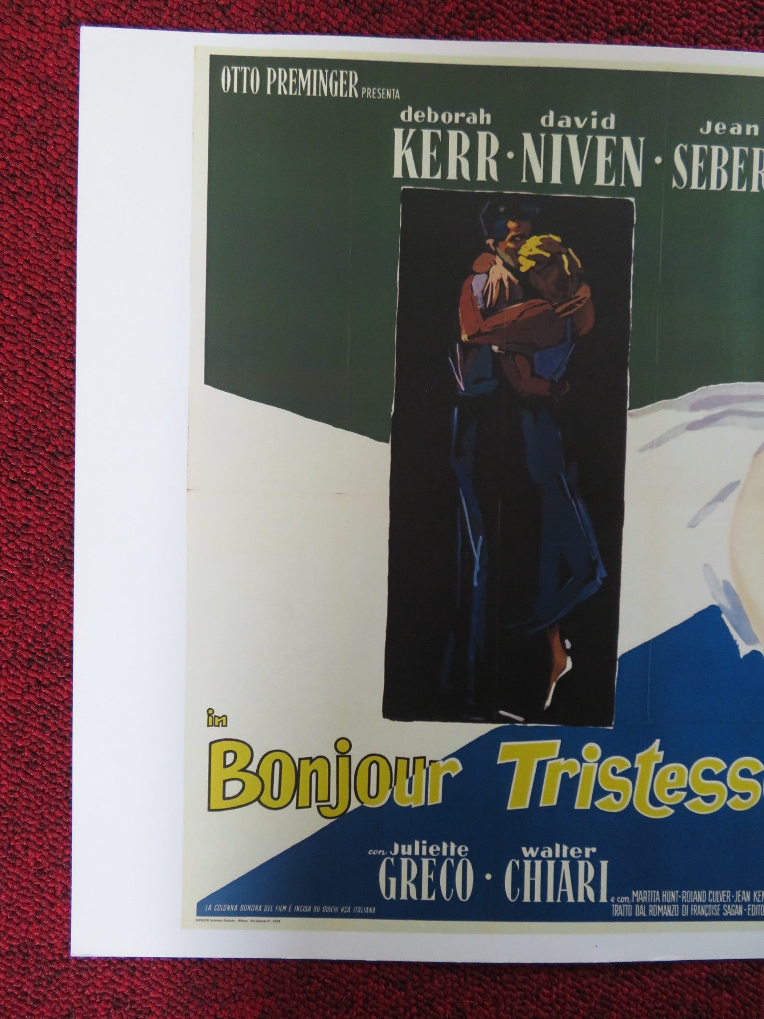 BONJOUR TRISTESSE REPRODUCTION PHOTO DEBORAH KERR DAVID NIVEN 1958 Rendezvous Cinema Movie posters