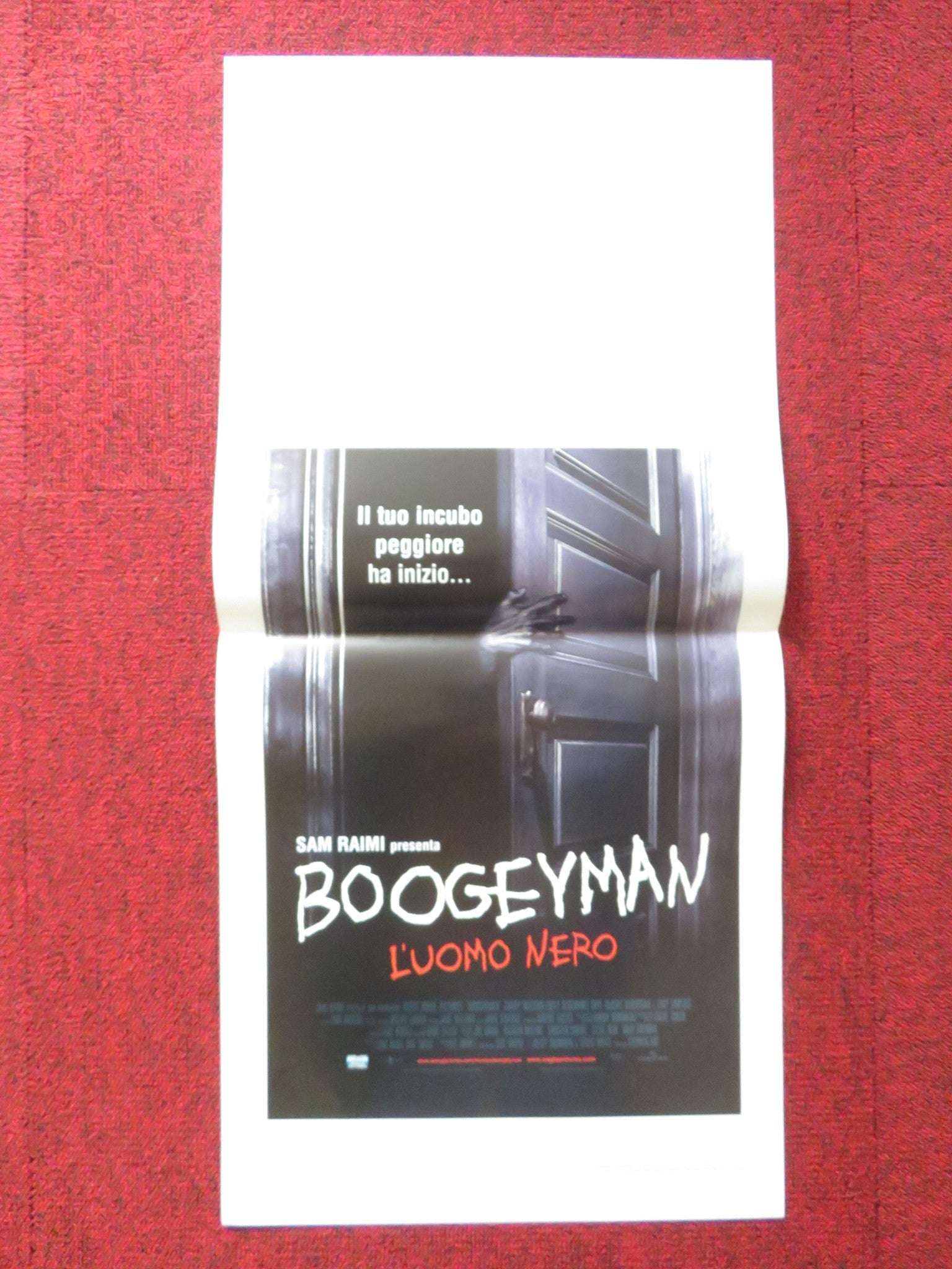 BOOGEYMAN ITALIAN LOCANDINA POSTER SAMI RAMI BARRY WATSON 2005 Rendezvous Cinema Movie posters