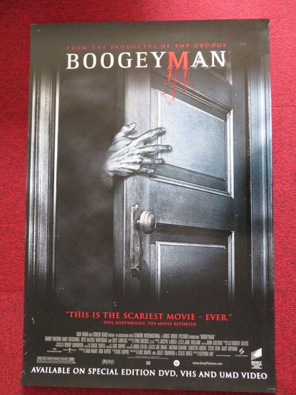 BOOGEYMAN VHS DVD US ONE SHEET POSTER ROLLED BARRY WATSON EMILY DESCHANEL 2004 Movie posters